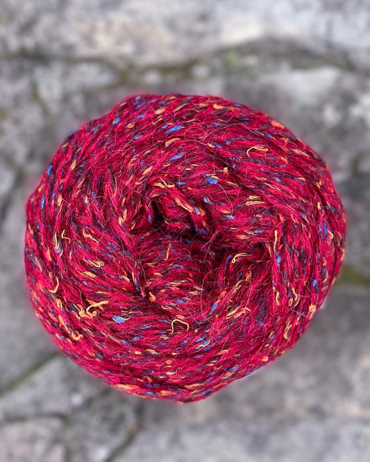 Filato Latino alpaca merino seta in gomitolo colore Fucsia – ÉllGi