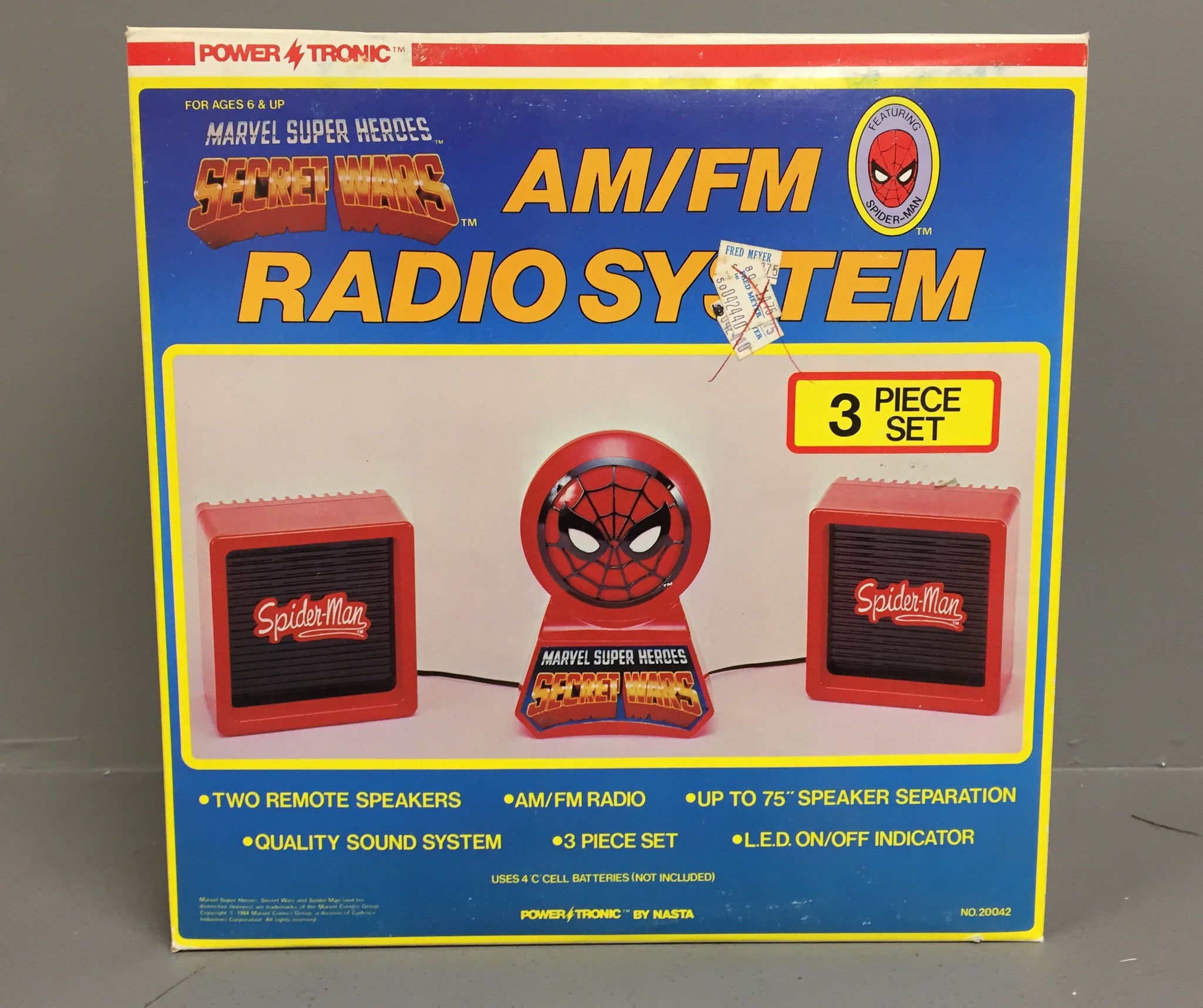 Vintage Marvel Spider-Man AM/FM Radio System MIB – Hollywood Heroes