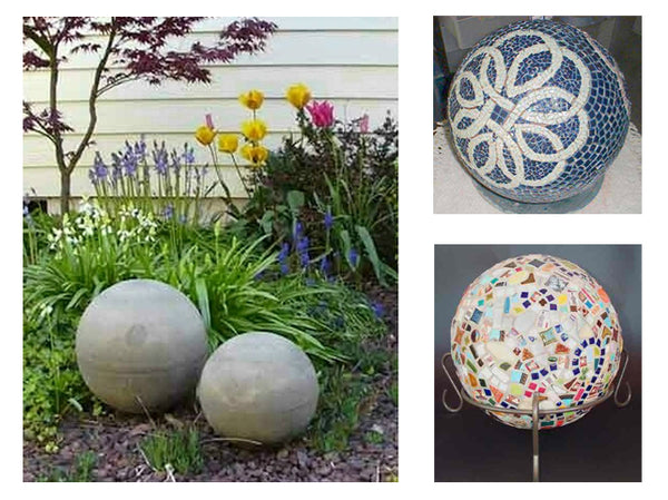 AUTUMN Ball Sphere Mold, Concrete Cement Orb Mold, Garden Decor Mold, 10''  Dia