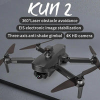 Compact 4K aerial photography drone with 360 views