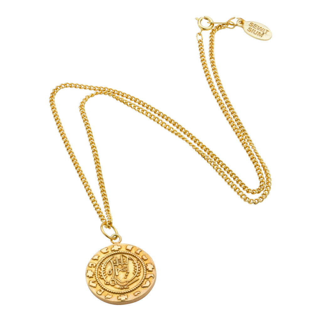 Axum Coin Pendant Necklace | Sewit Sium
