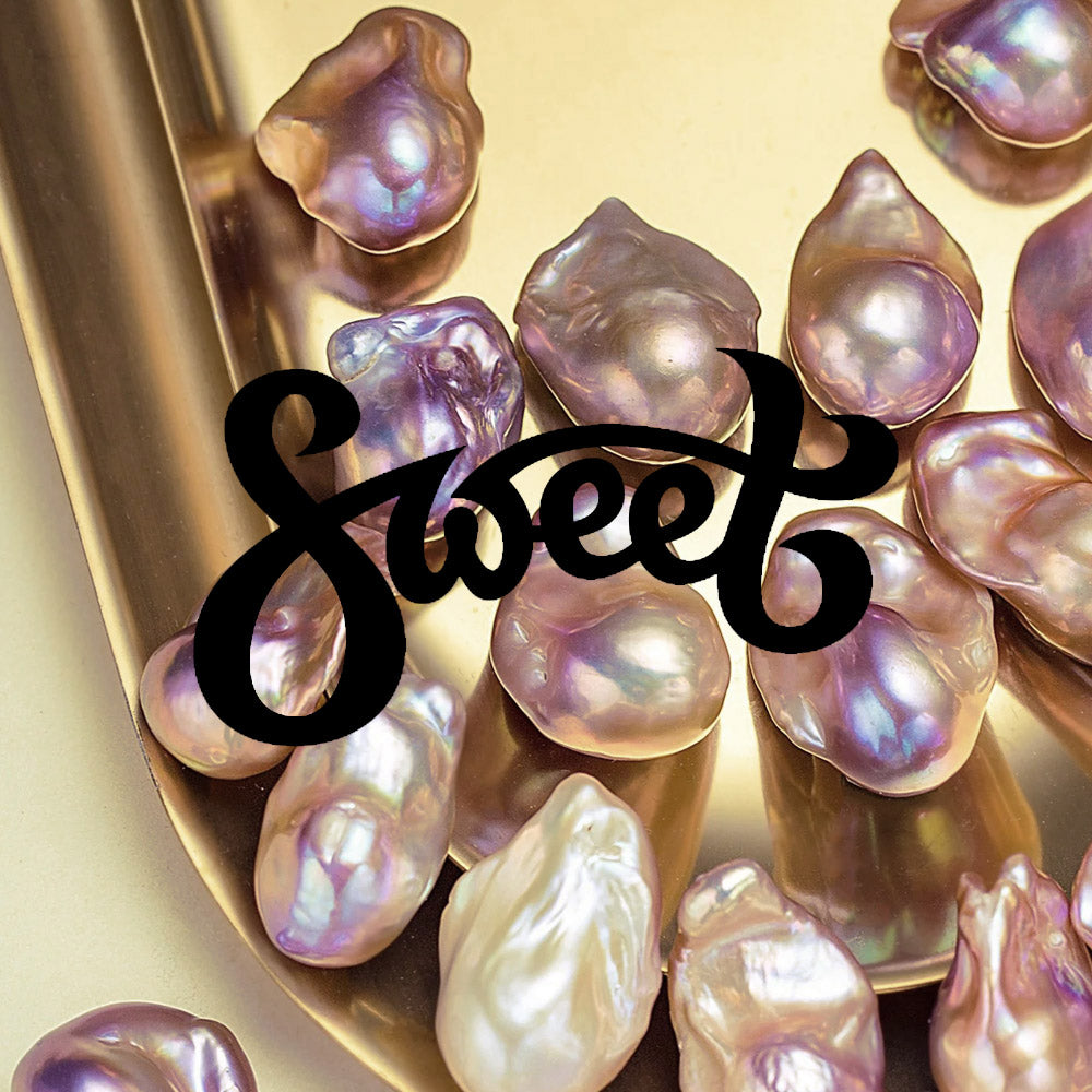 【Today's Limited Sale】2 CLAMS SWEET SET(Big Baroque Comet 1+ Purple Grapes 1)