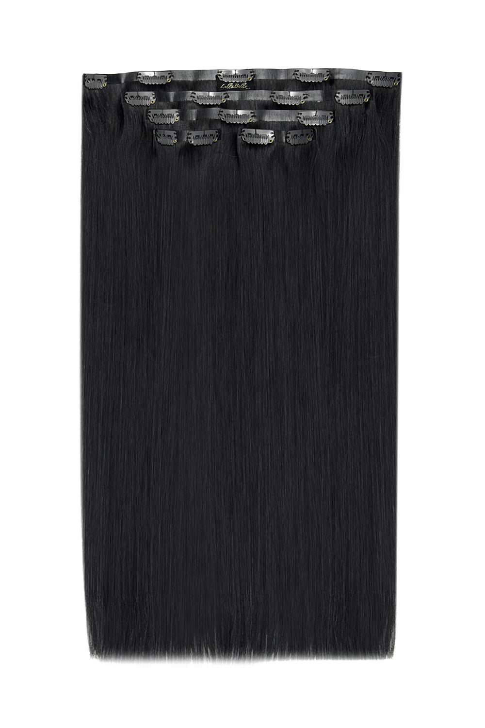 Luxury Gold 18" 5 Piece Human Hair Extensions  - Jet Black