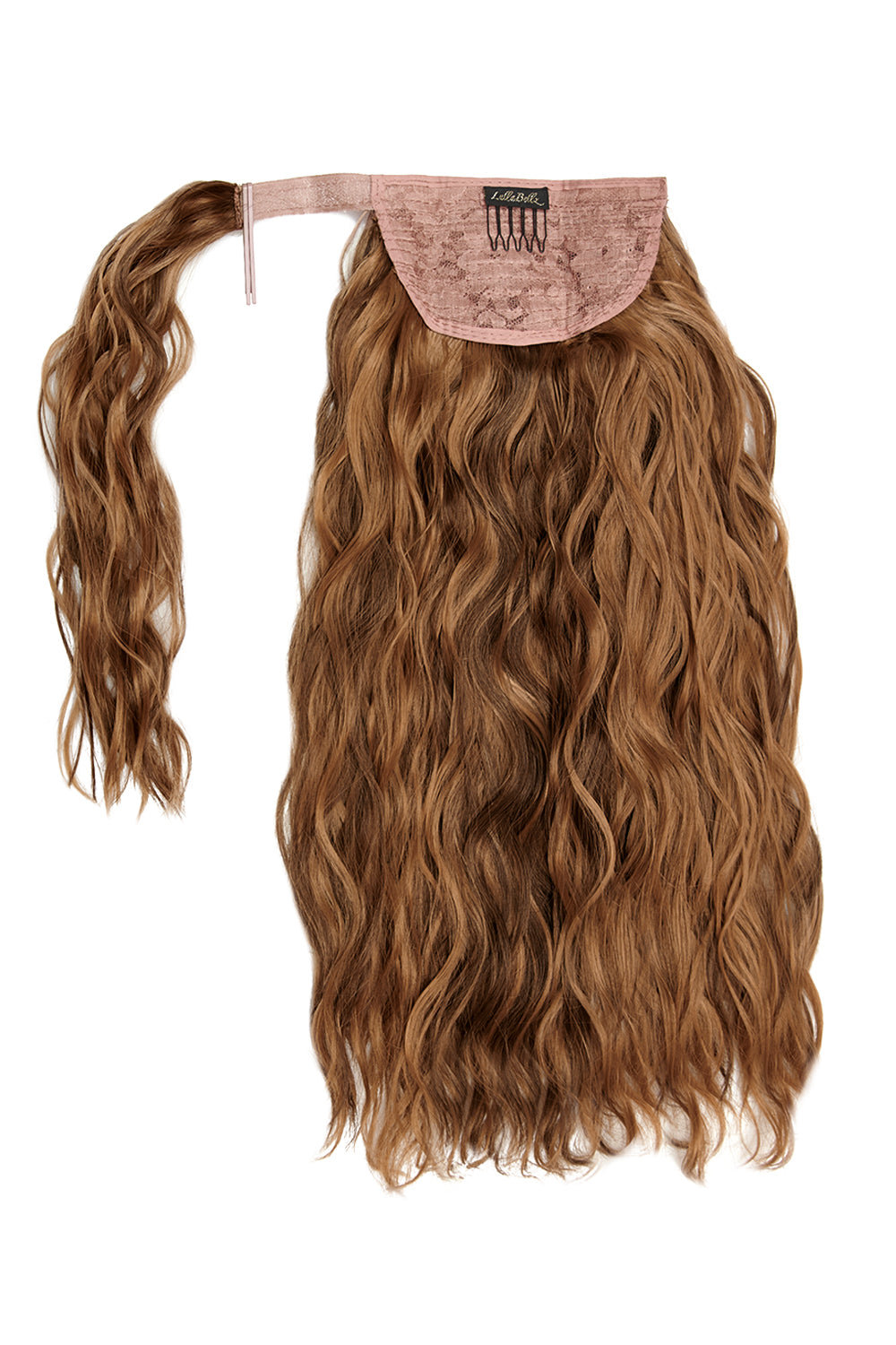 Mini Grande 18" 90s Crimp Wraparound Pony - Toffee Brown