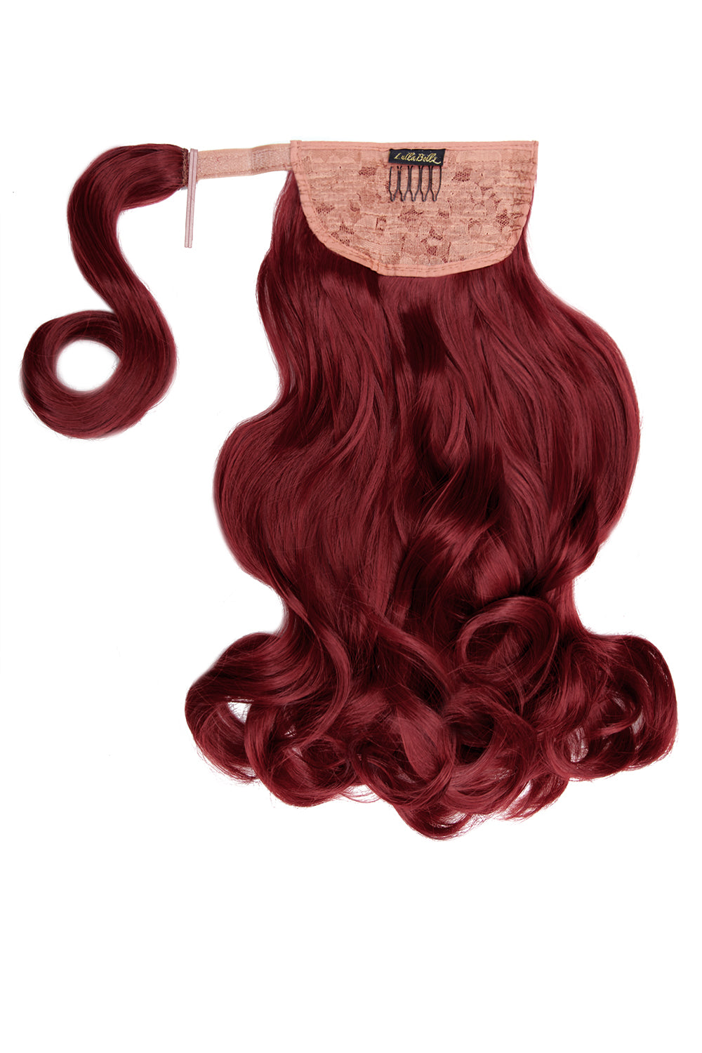 Mini Grande 18" 90s Curl Wraparound Pony - Burgundy