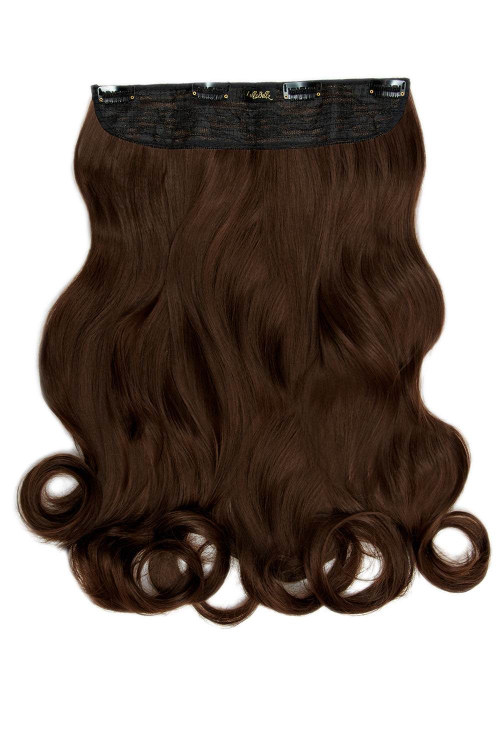 Thick 20" 1 Piece Curly Clip In Hair Extensions - LullaBellz - Golden Brown