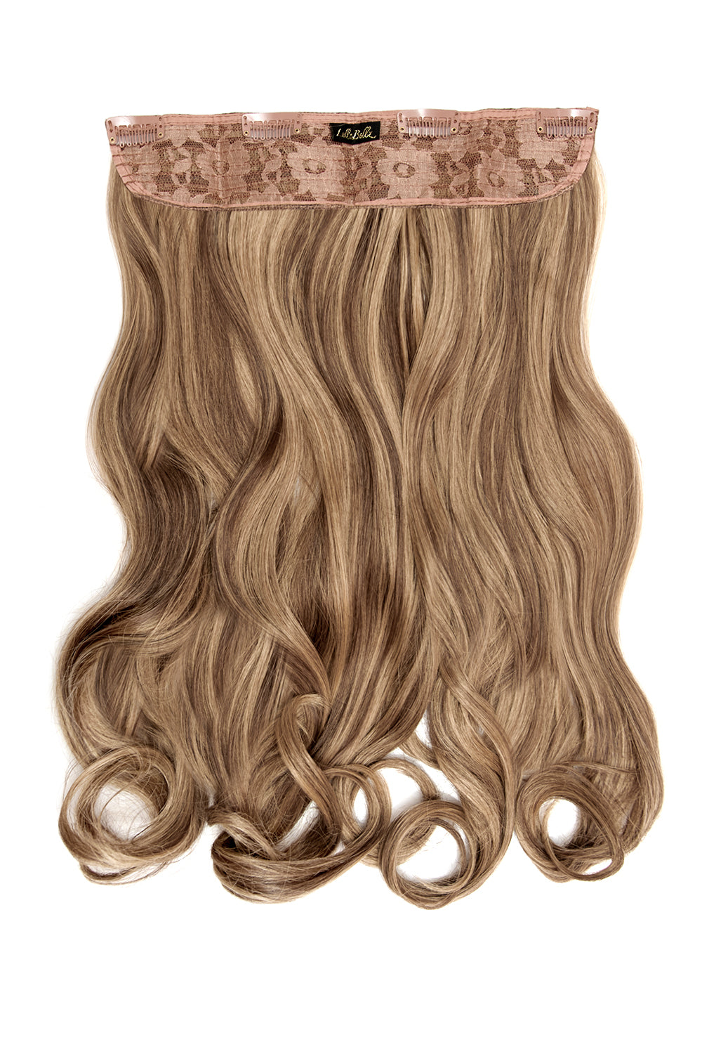 Thick 20" 1 Piece Curly Clip In Hair Extensions - LullaBellz - Mellow Brown
