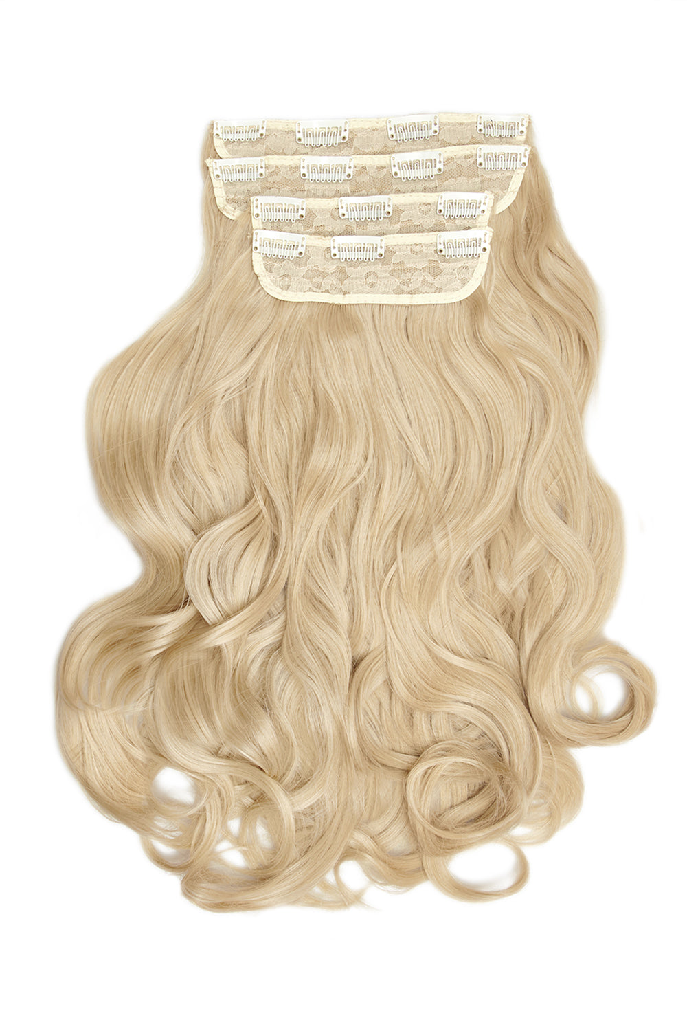 Ultimate Half Up Half Down 22’’ Curly Extension and Pony Set - California Blonde