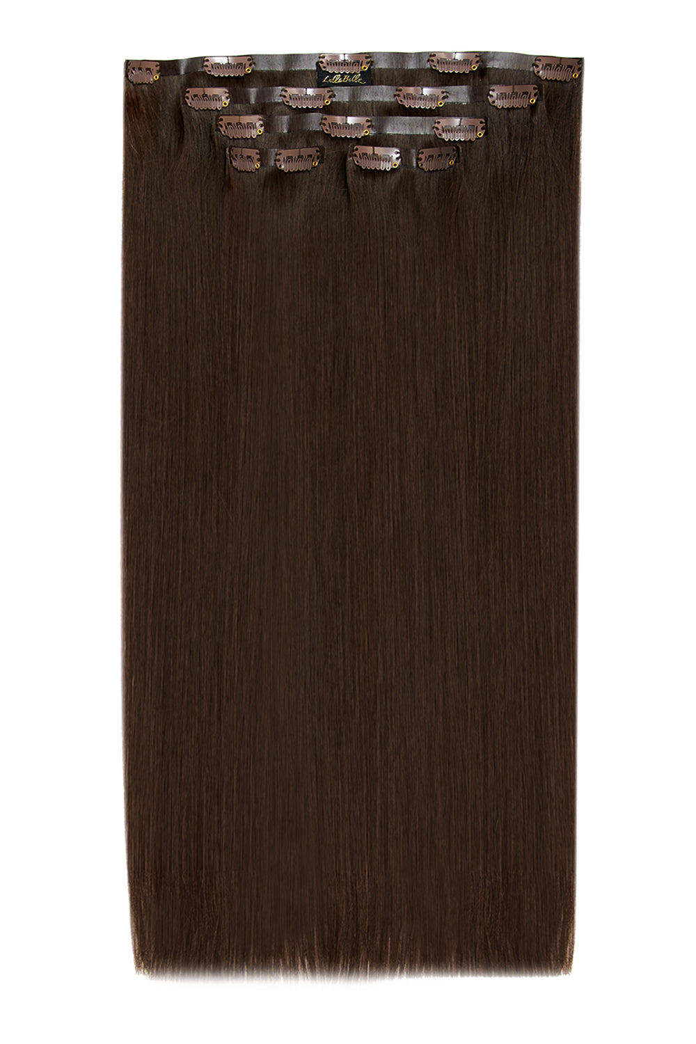 Luxury Gold 20" 5 Piece Human Hair Extensions  - Chocolate Brown