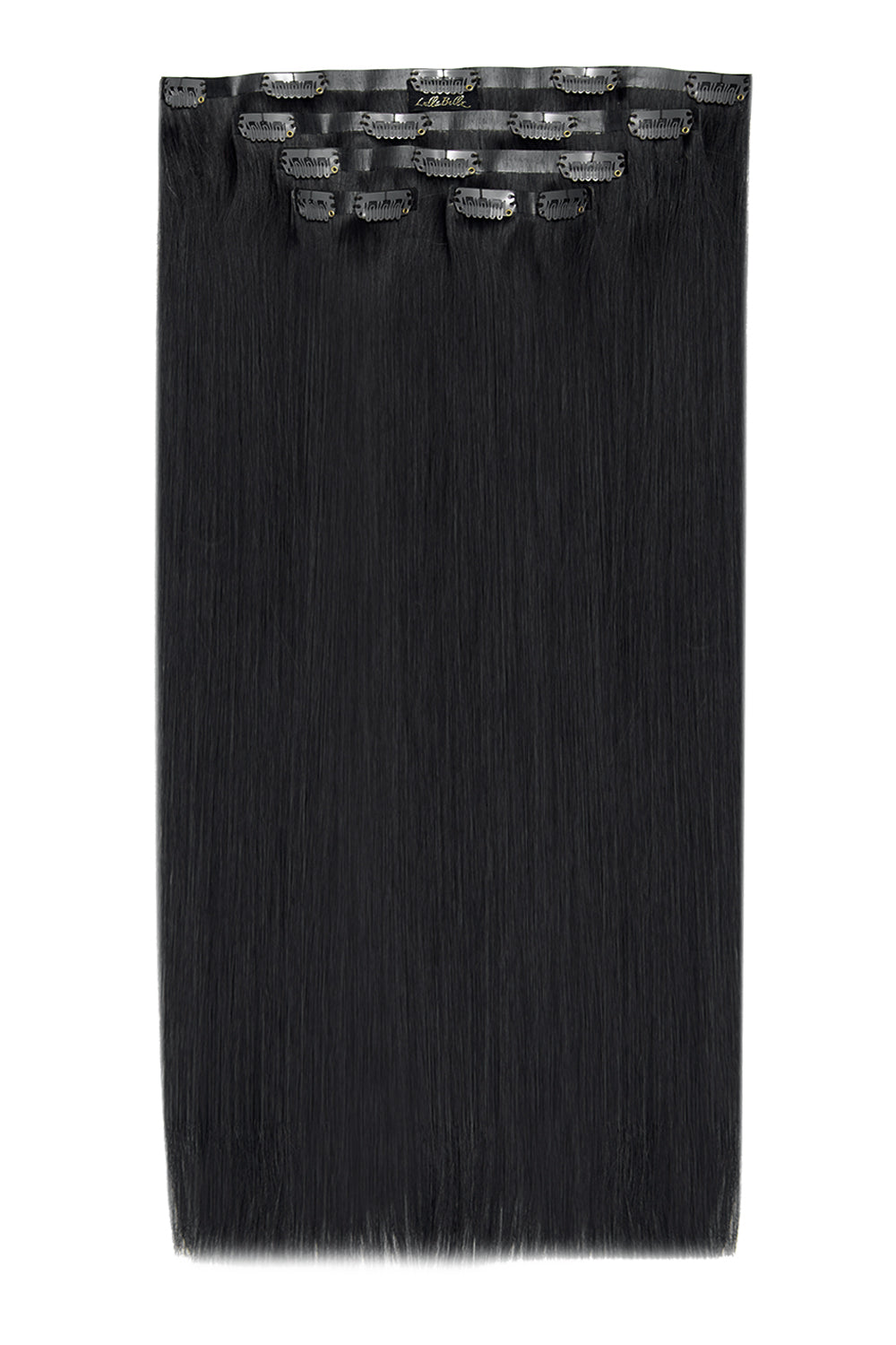 Luxury Gold 20" 5 Piece Human Hair Extensions  - Jet Black