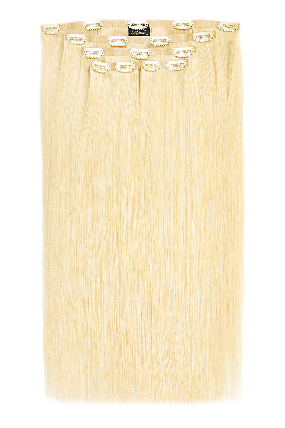 Luxury Gold 20" 5 Piece Human Hair Extensions  - Pure Blonde