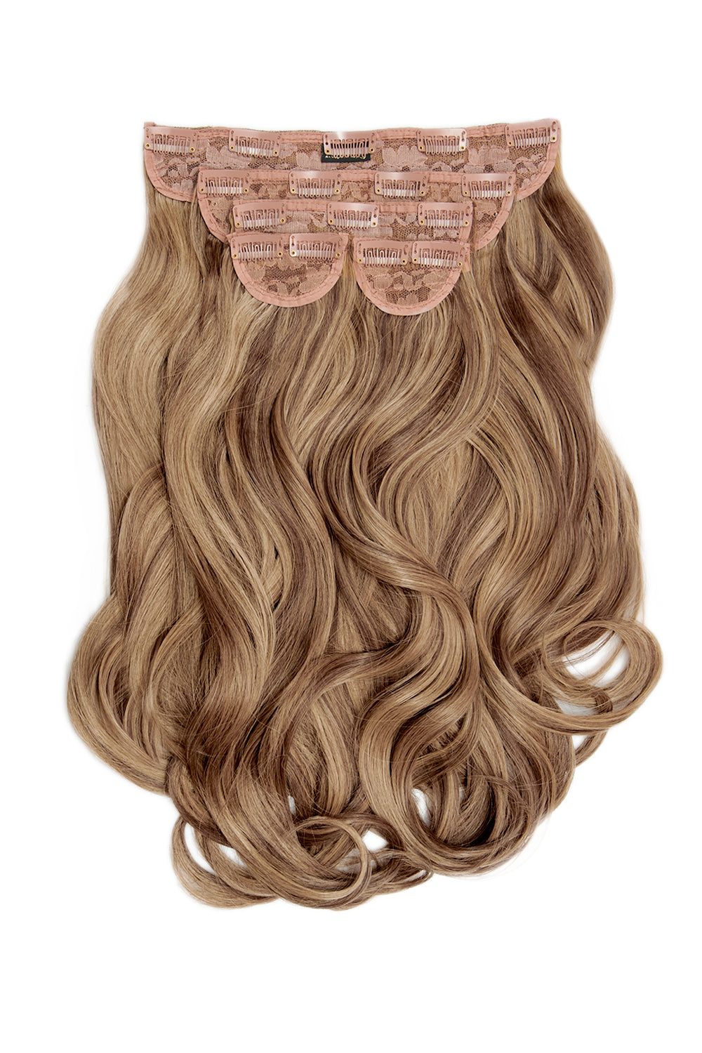 Super Thick 22" 5 Piece Blow Dry Wavy Clip In Hair Extensions - Mellow Brown