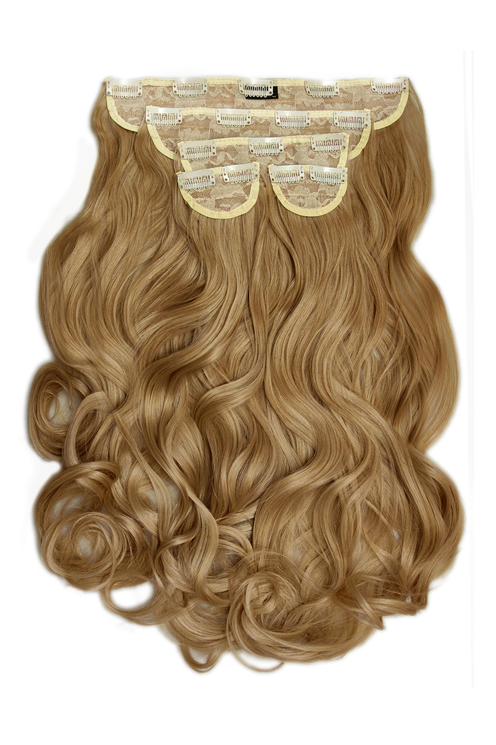 Super Thick 22" 5 Piece Curly Clip In Hair Extensions - Harvest Blonde