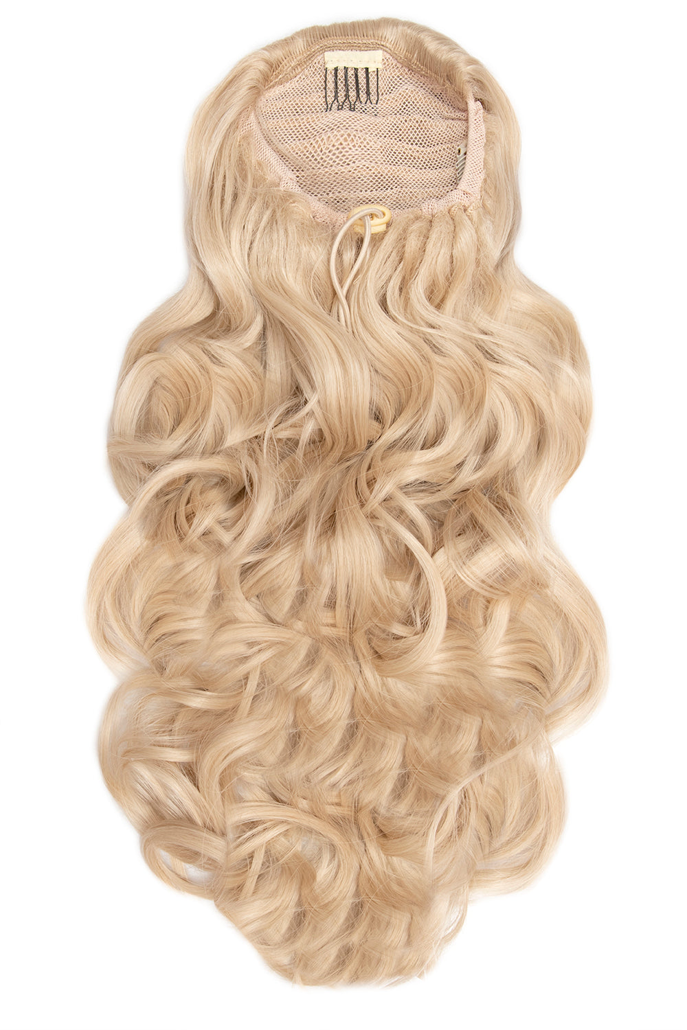 Curly Glam 22" Drawstring Ponytail - Champagne Blonde
