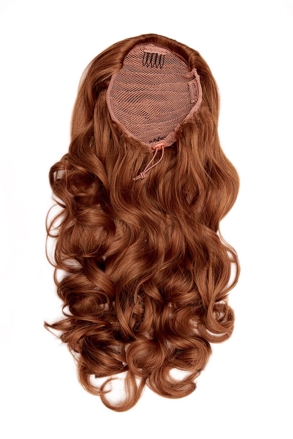 Curly Glam 22" Drawstring Ponytail - Copper Red