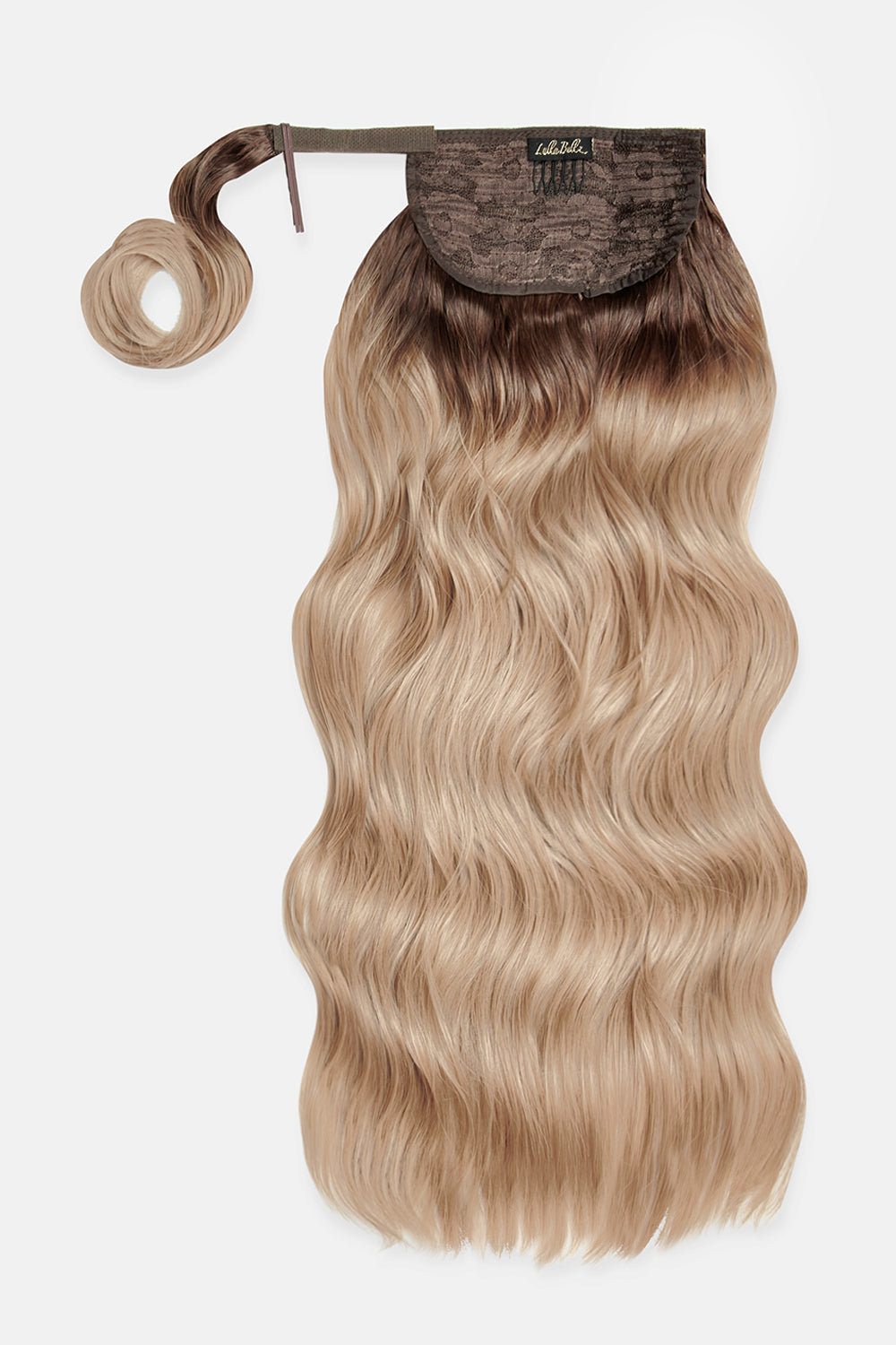 Midi Grande Brushed Out Wave 22’’ Wraparound Pony - Rooted California Blonde