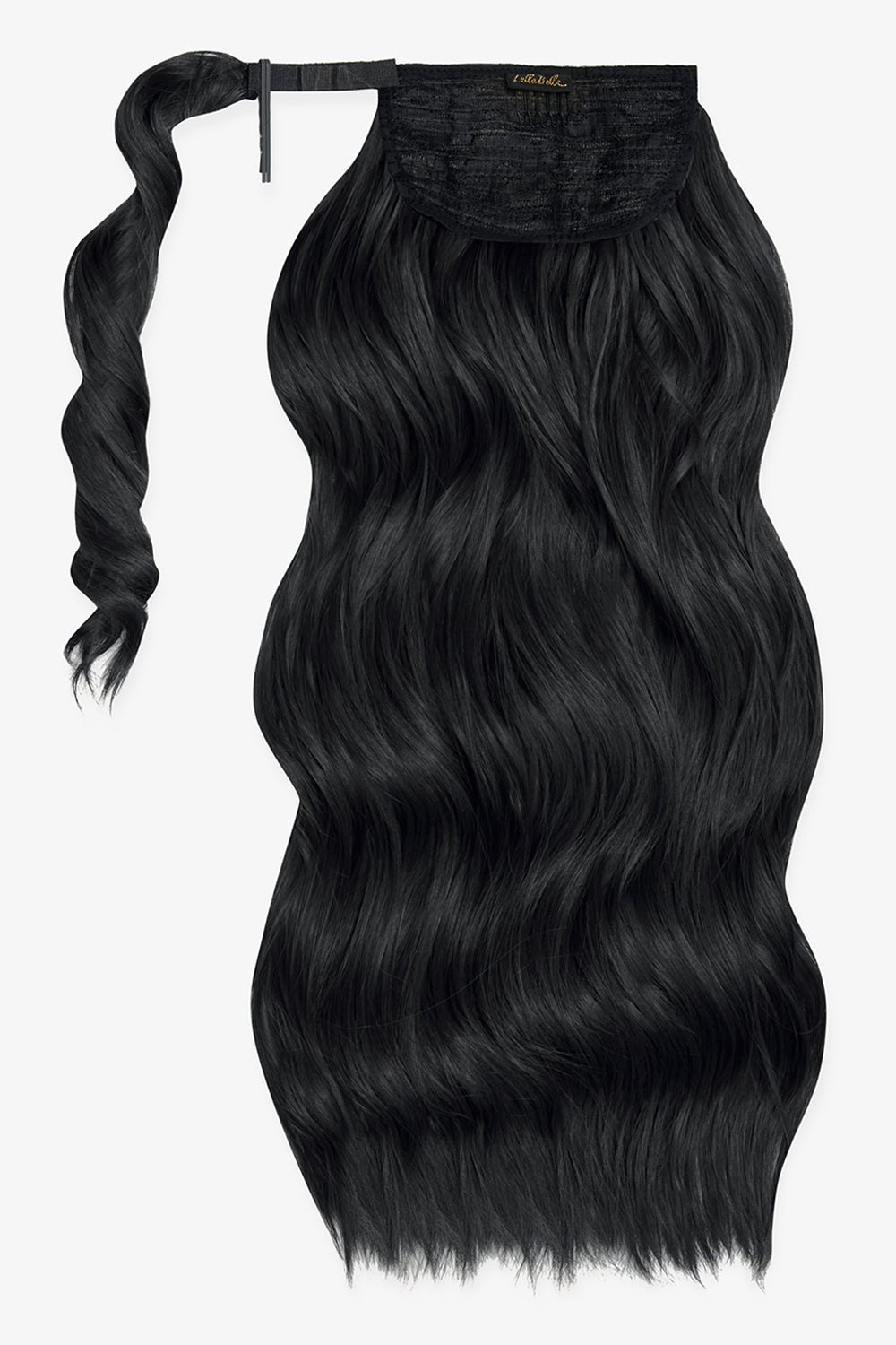 Midi Grande Brushed Out Wave 22’’ Wraparound Pony - Jet Black