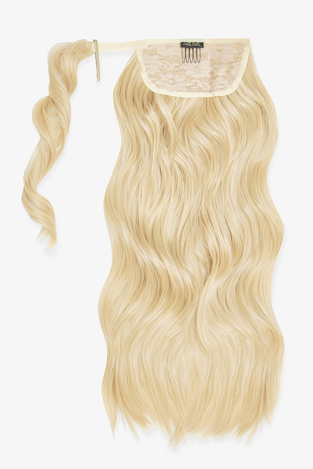 Midi Grande Brushed Out Wave 22’’ Wraparound Pony - Pure Blonde