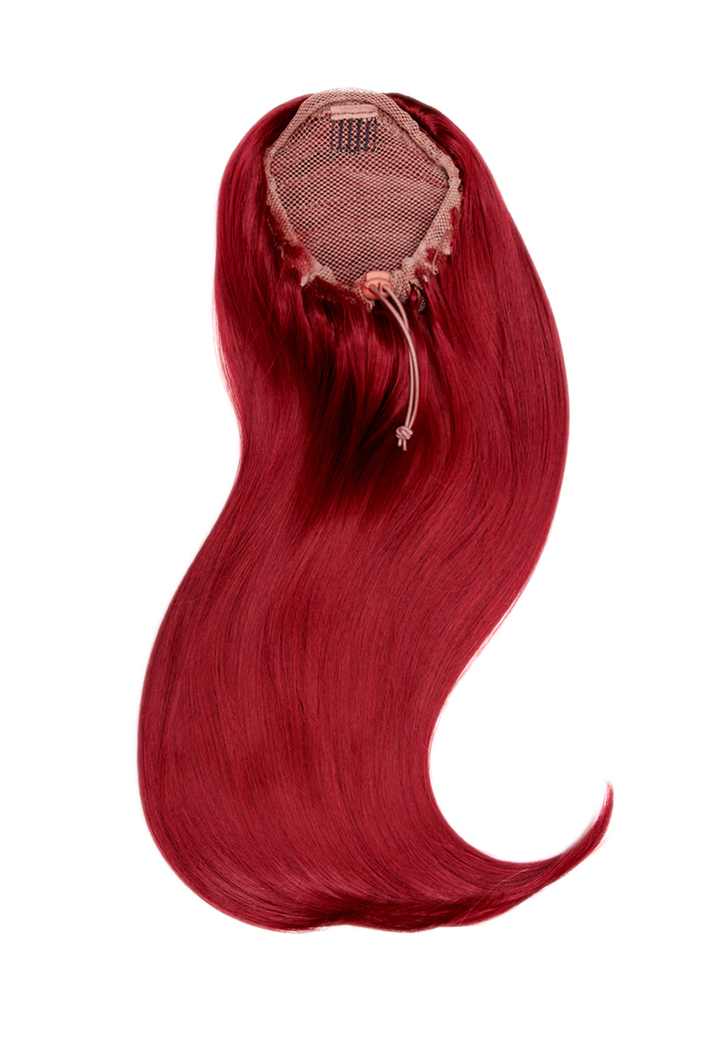 Sleek Full-Body 22" Ponytail - LullaBellz - Burgundy Ruby Red