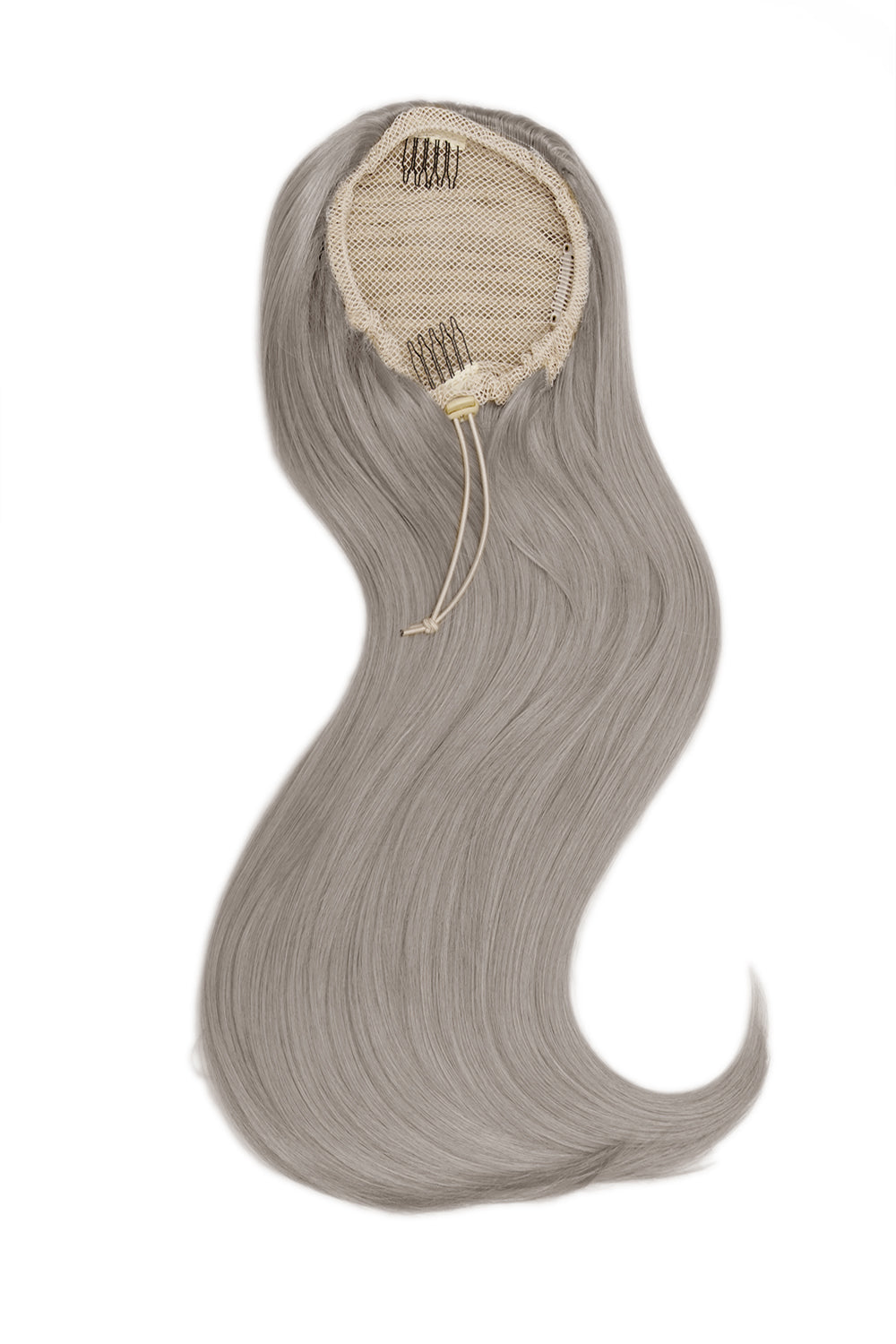 Sleek Full-Body 22" Ponytail - LullaBellz - Silver Grey