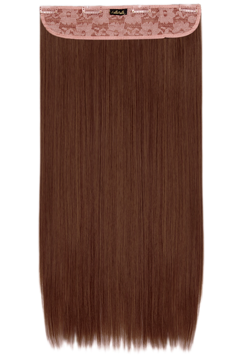 Thick 24" 1 Piece Straight Clip In Hair Extensions - Auburn