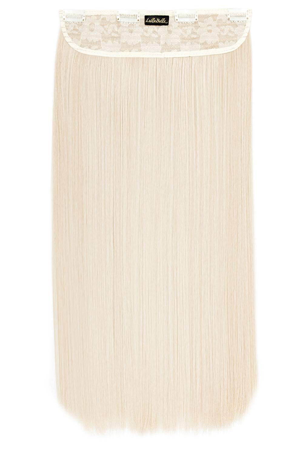 Thick 24" 1 Piece Straight Clip In Hair Extensions - Bleach Blonde