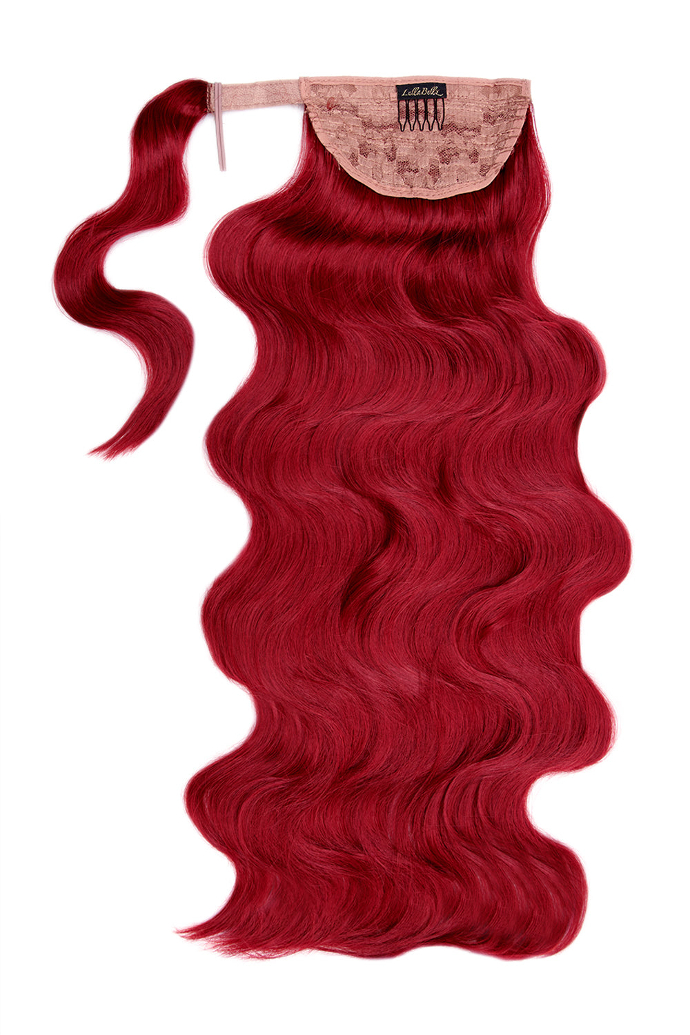 Grande Hollywood Wave 26" Wraparound Pony - LullaBellz  - Ruby Red Festival Hair Inspiration