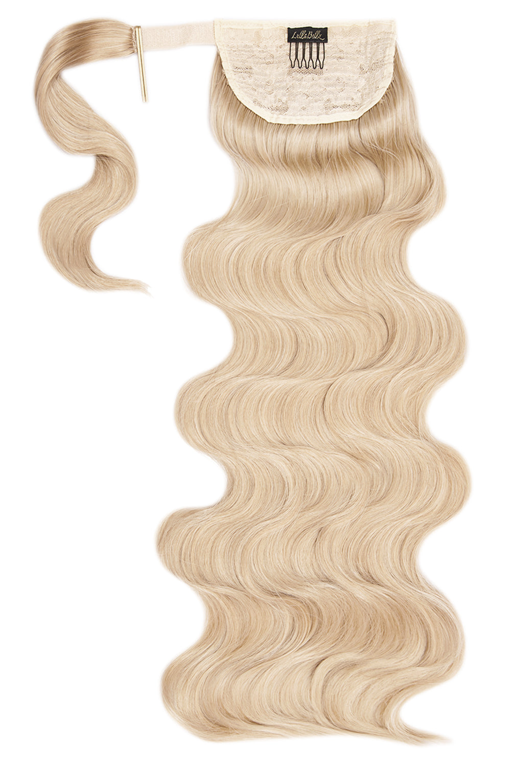 Grande Hollywood Wave 26" Wraparound Pony - LullaBellz  - Light Golden Blonde Festival Hair Inspiration