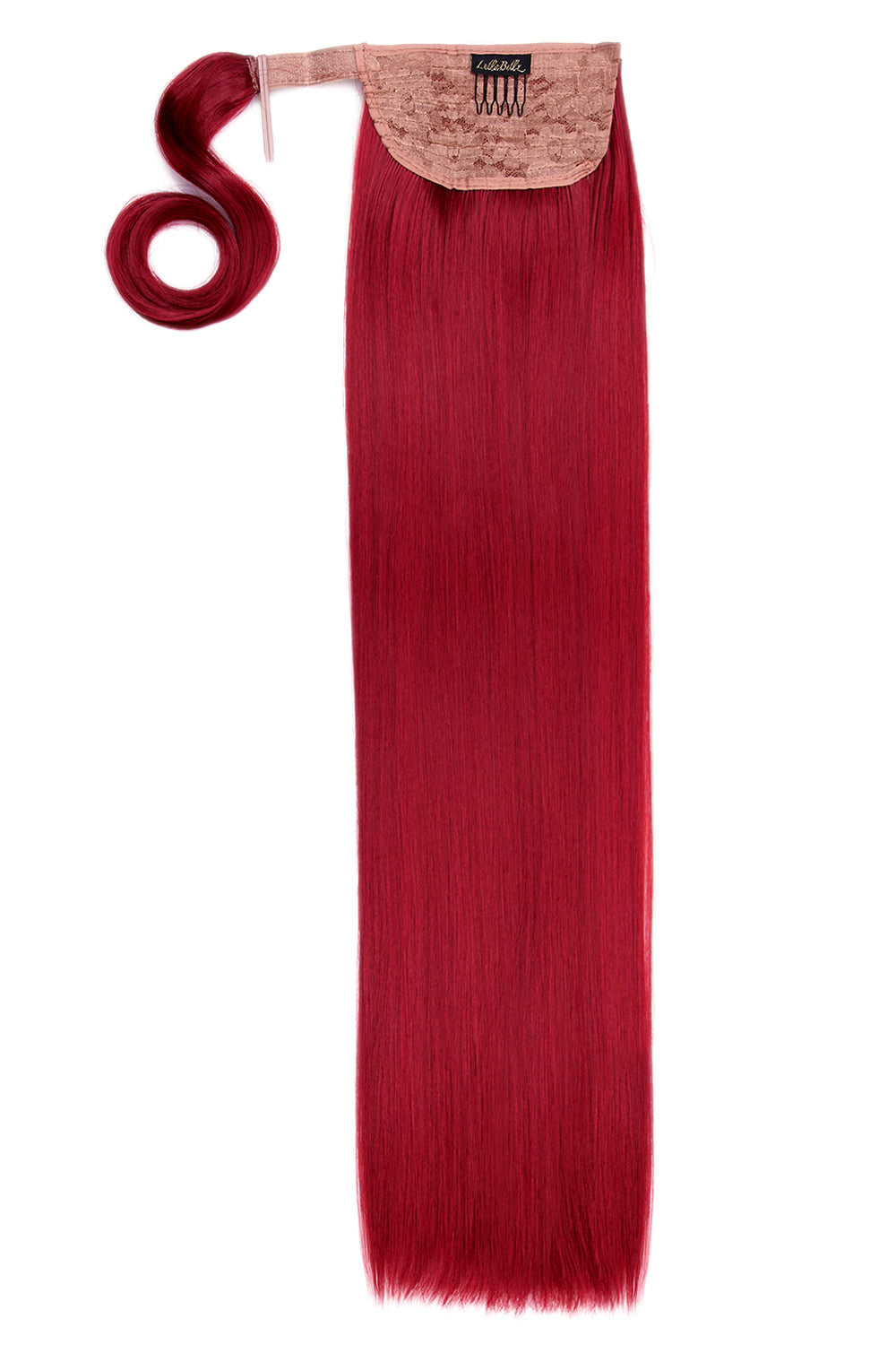 Grande Lengths 26" Straight Wraparound Ponytail - Ruby Red