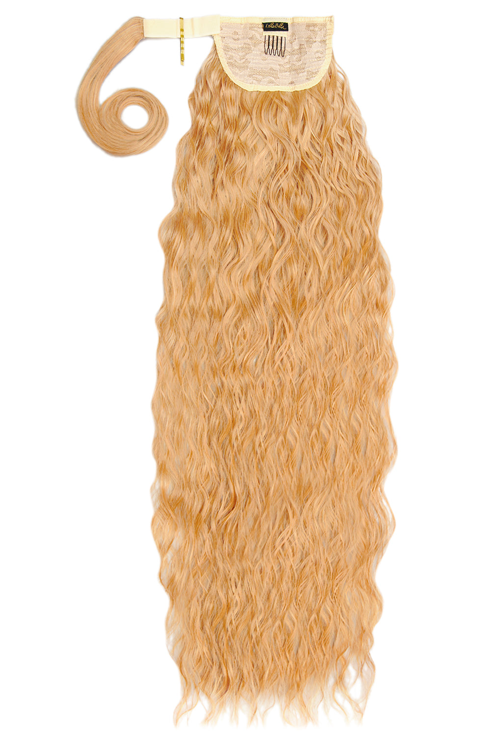 Extra AF 34’’ Textured Wave Wraparound Pony - Caramel Blonde Festival Hair Inspiration