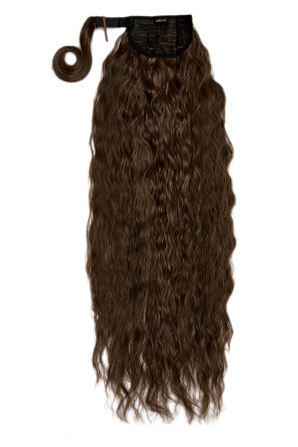 Extra AF 34’’ Textured Wave Wraparound Pony - Dark Brown & Caramel Festival Hair Inspiration