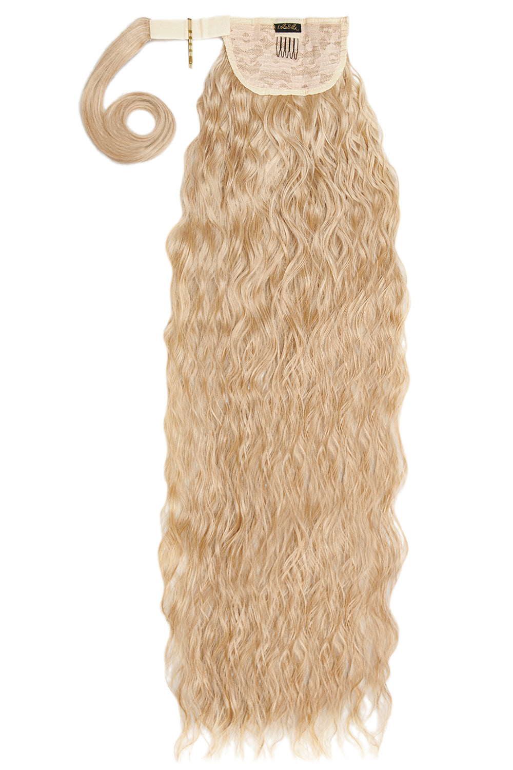 Extra AF 34’’ Textured Wave Wraparound Pony - Honey Blonde