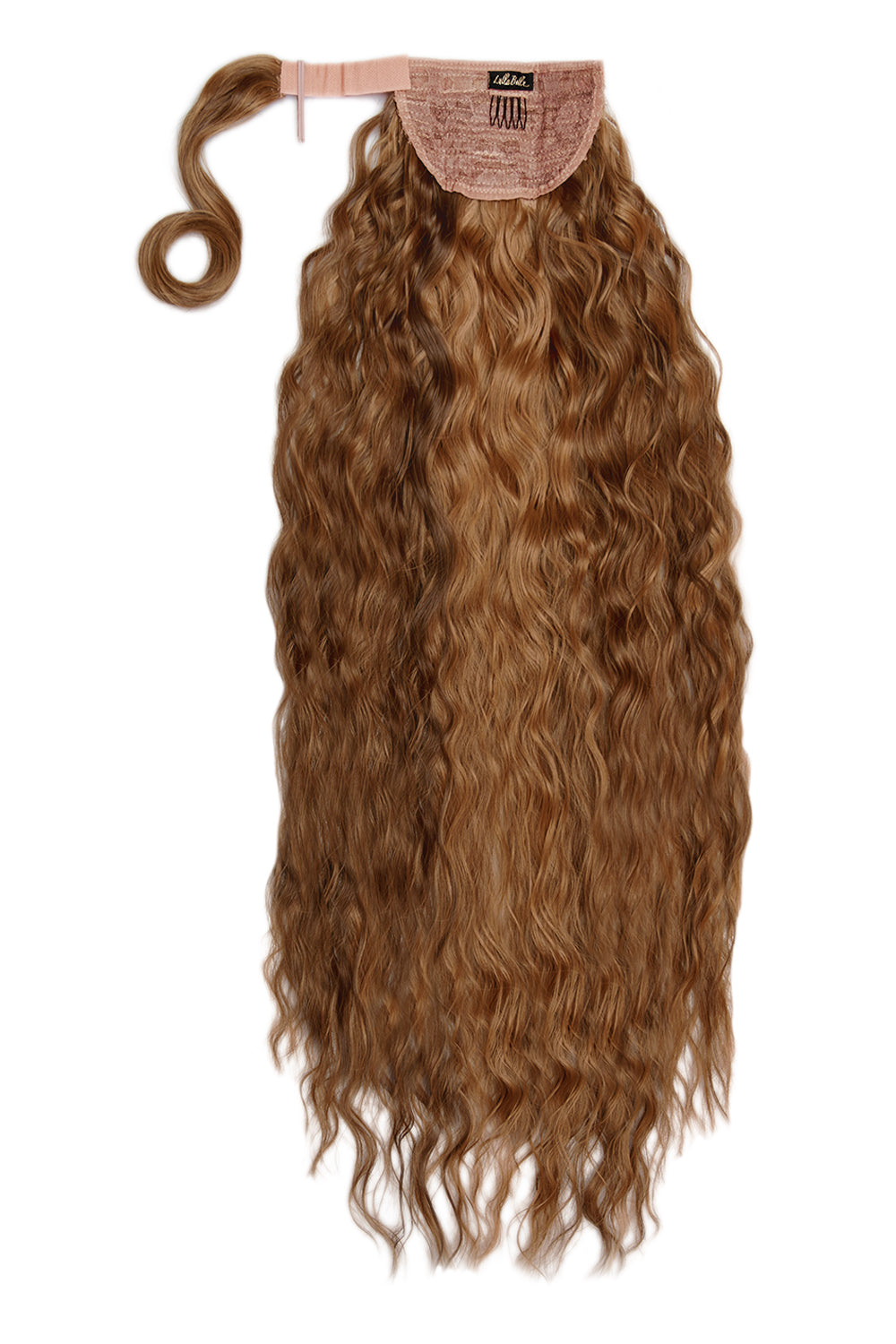 Extra AF 34’’ Textured Wave Wraparound Pony - Toffee Brown