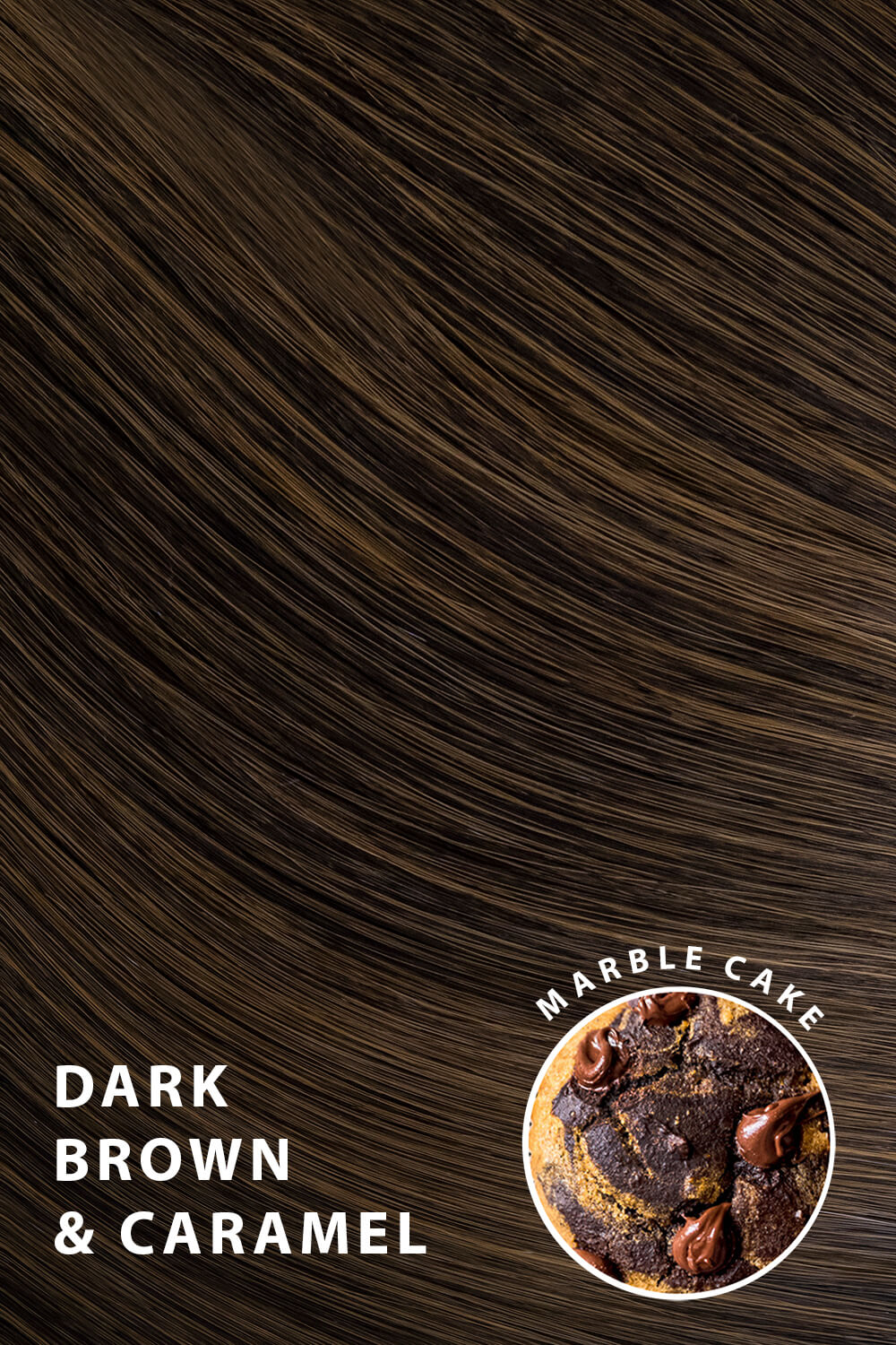 Bouncy Luxe 18" Curly Drawstring Ponytail - Dark Brown & Caramel