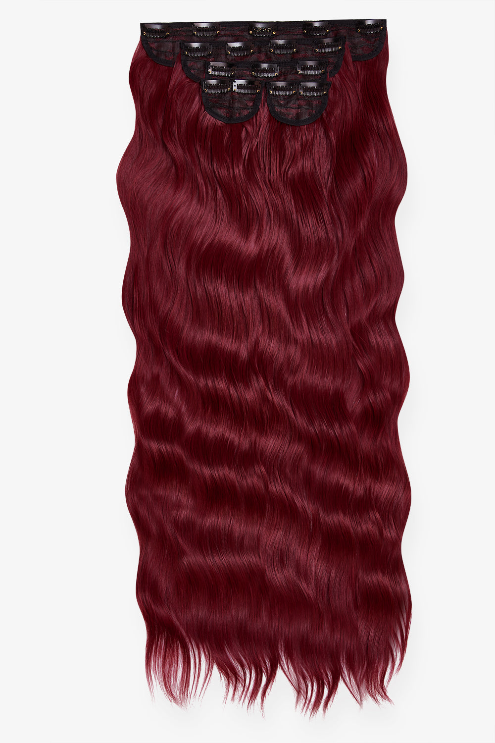 Extra AF 34’’ 5 Piece Natural Wavy - Burgundy Festival Hair Inspiration