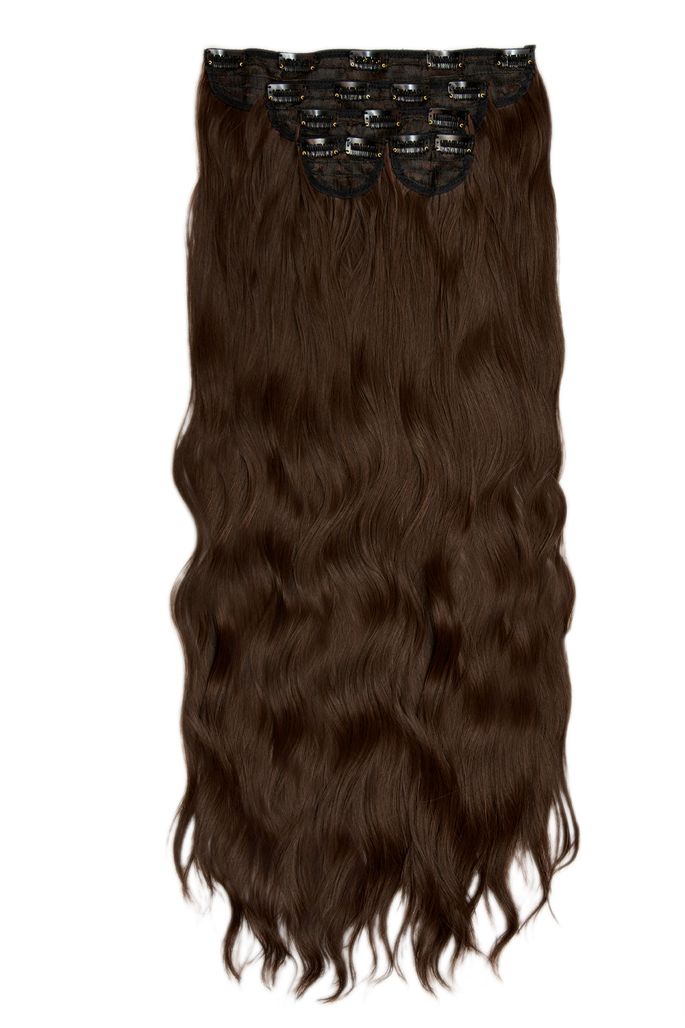 Extra AF 34’’ 5 Piece Natural Wavy - Chocolate Brown Festival Hair Inspiration