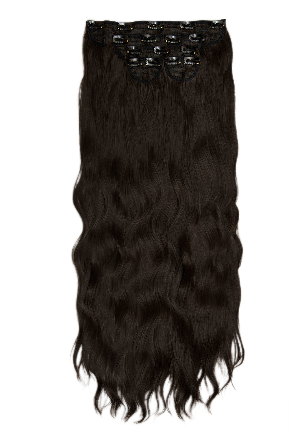 Extra AF 34’’ 5 Piece Natural Wavy - Dark Brown Festival Hair Inspiration