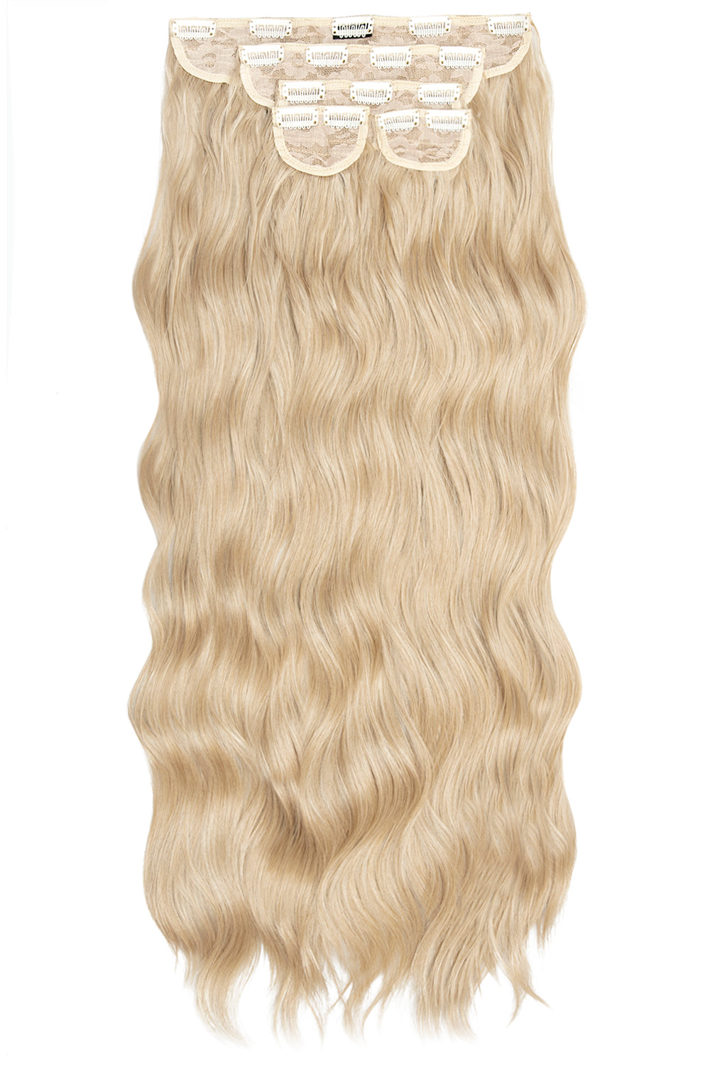 Extra AF 34’’ 5 Piece Natural Wavy - Light Golden Blonde Festival Hair Inspiration