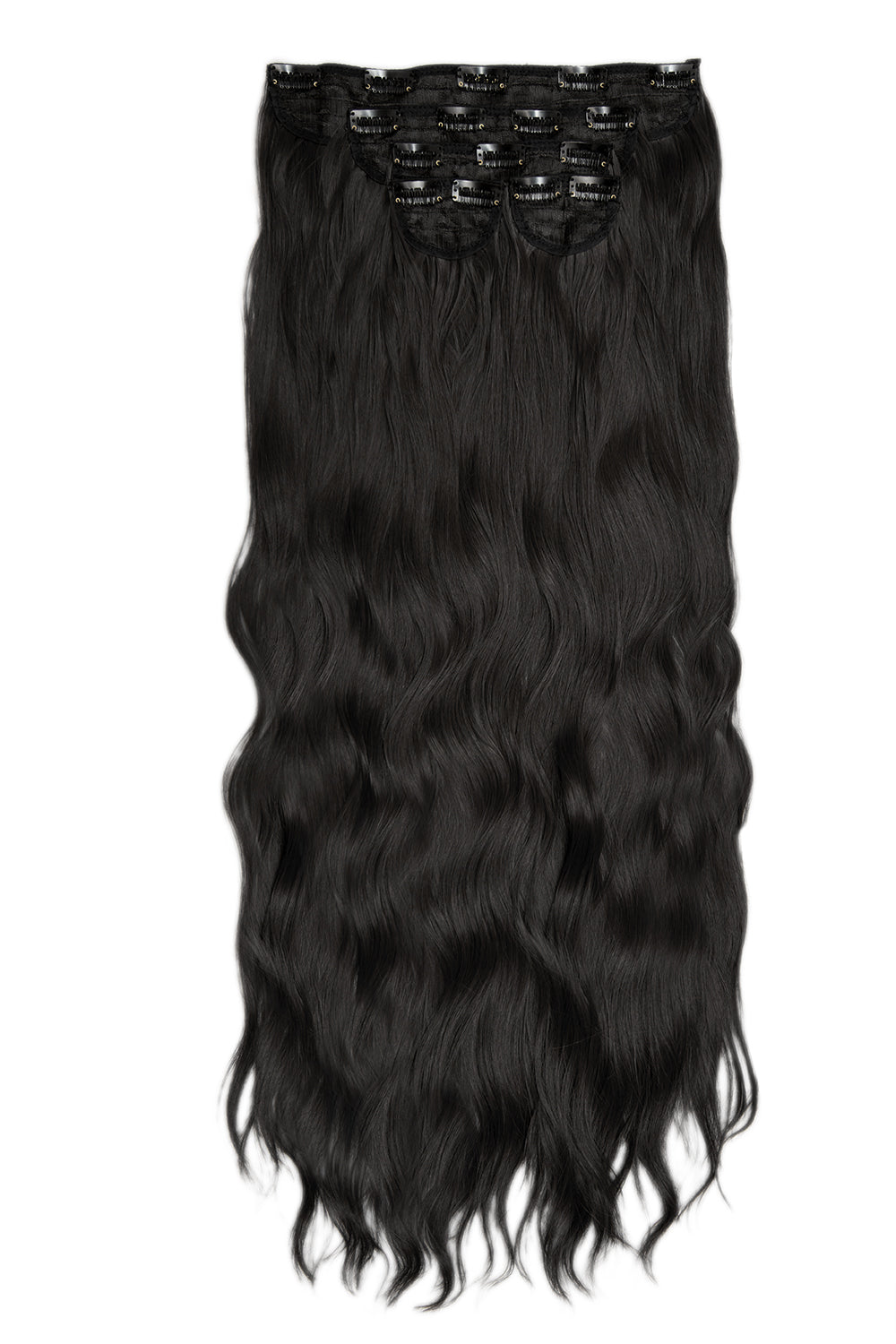 Extra AF 34’’ 5 Piece Natural Wavy - Natural Black Festival Hair Inspiration