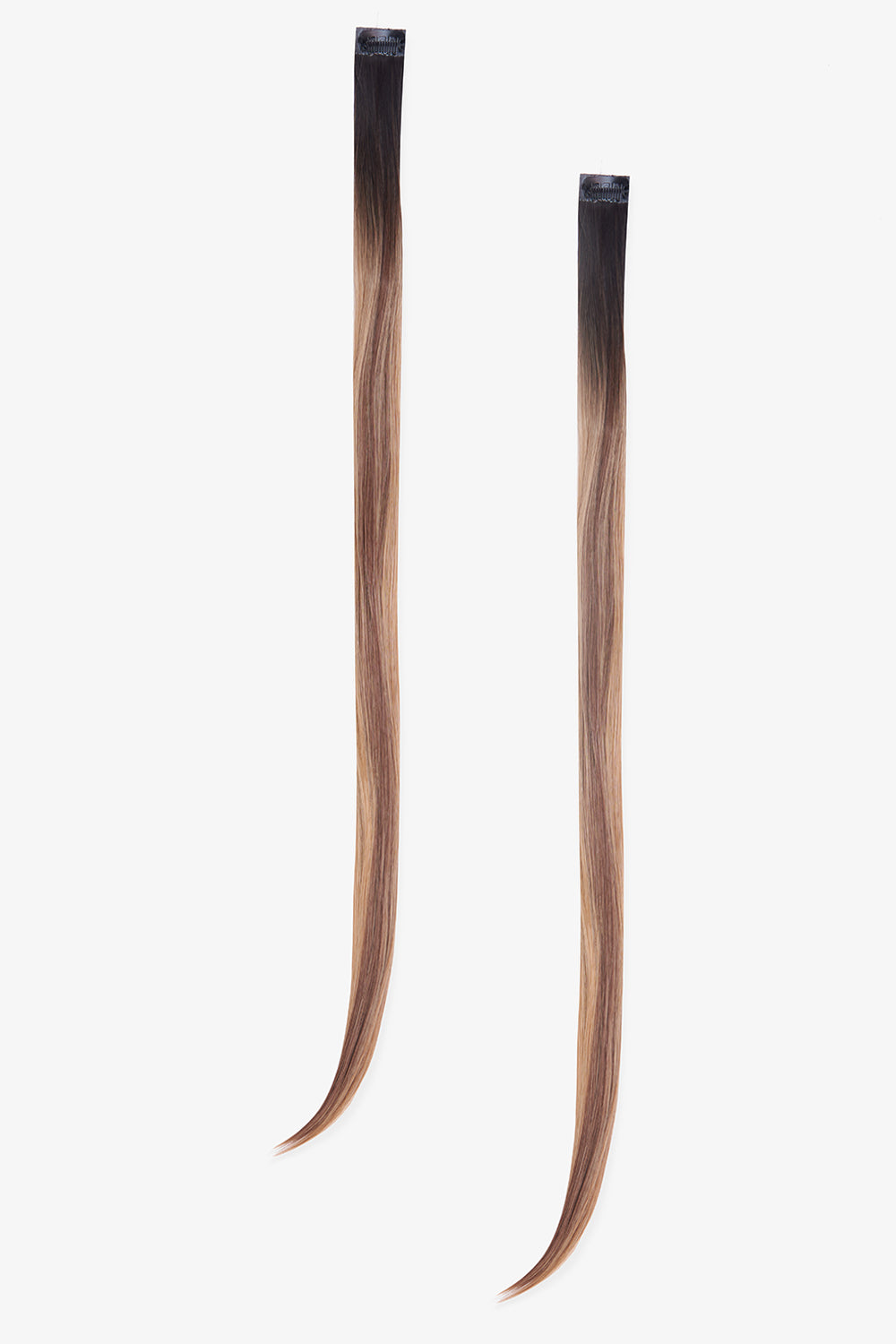 Face Framing Booster Clip In Hair Extensions - Rooted Mellow Brown