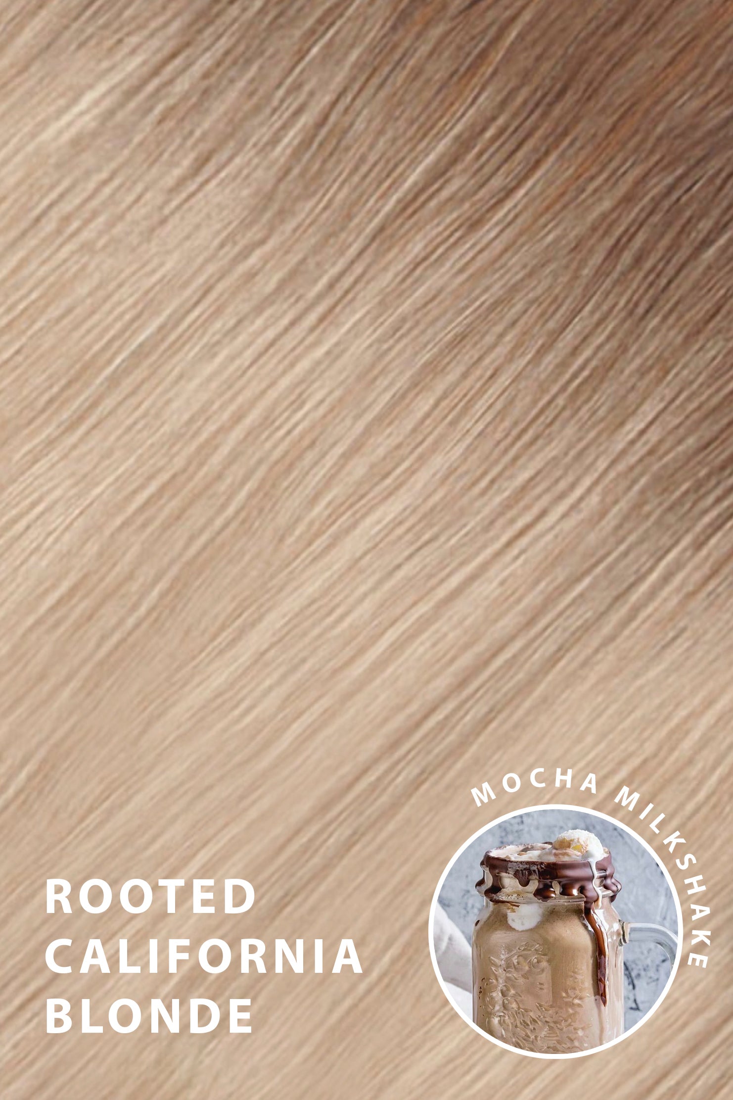 Synthetic Colour Swatch  - Rooted California Blonde