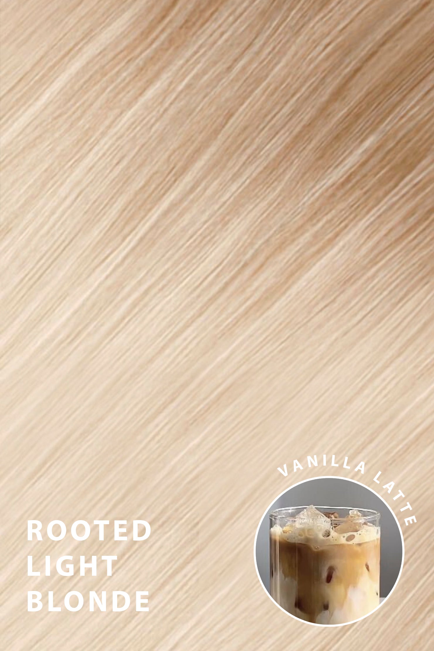 Synthetic Colour Swatch  - Rooted Light Blonde