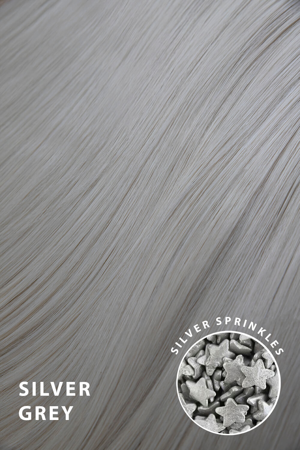 Grande Lengths 26" Straight Wraparound Ponytail - Silver Grey