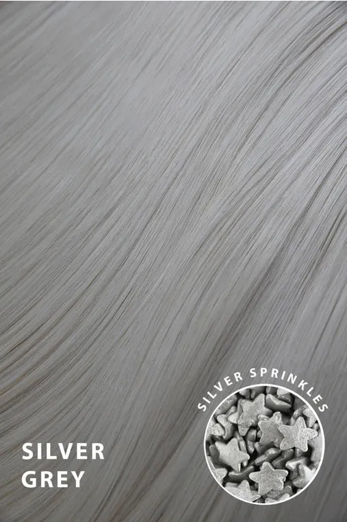 Premium Messy Bun Hair Up Scrunchie - LullaBellz  - Silver Grey