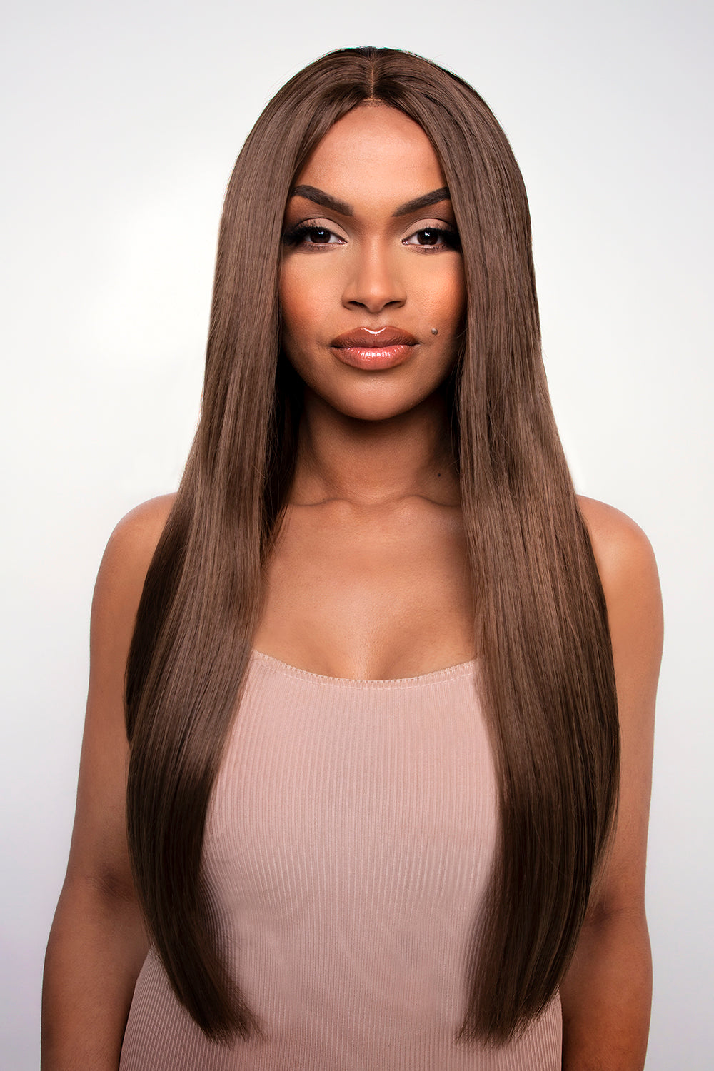 The Yasmine - Chesnut Sleek and Straight Lace Front Wig