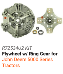 R72534U2 KIT Flywheel w/ Ring Gear for John Deere 5000 Series Tractors