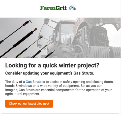 Replace your Equipment's Gas Struts