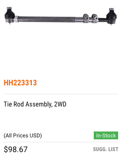8302128 Axle Hub Bearing & Seal Kit, MFD, 10 Bolt