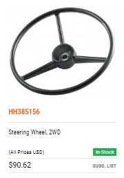 HH385156 Steering Wheel 2WD