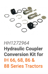 HHH1272964 Hydraulic Coupler Conversion Kit for IH, 66, 68, 86 & 88 Series Tractors